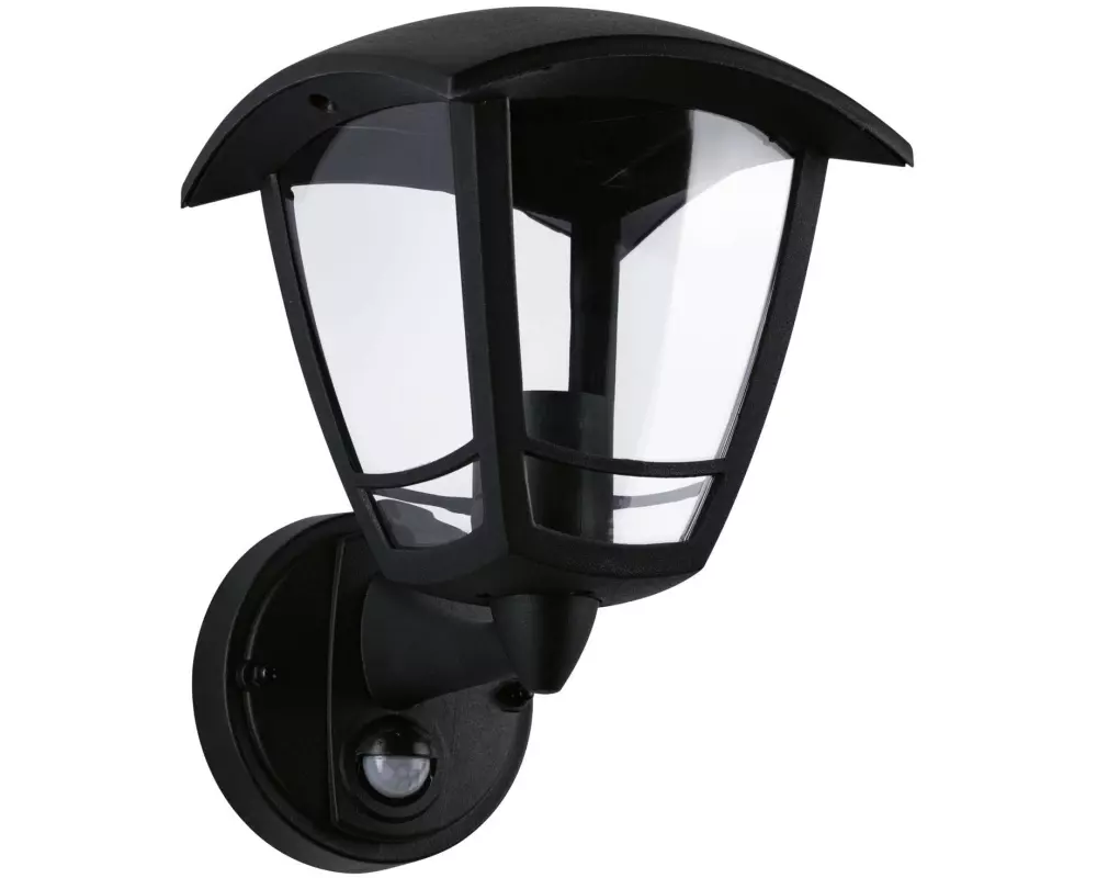 Paulmann Wandleuchte Classic Curved Bewegungsmelder Schwarz, eckig