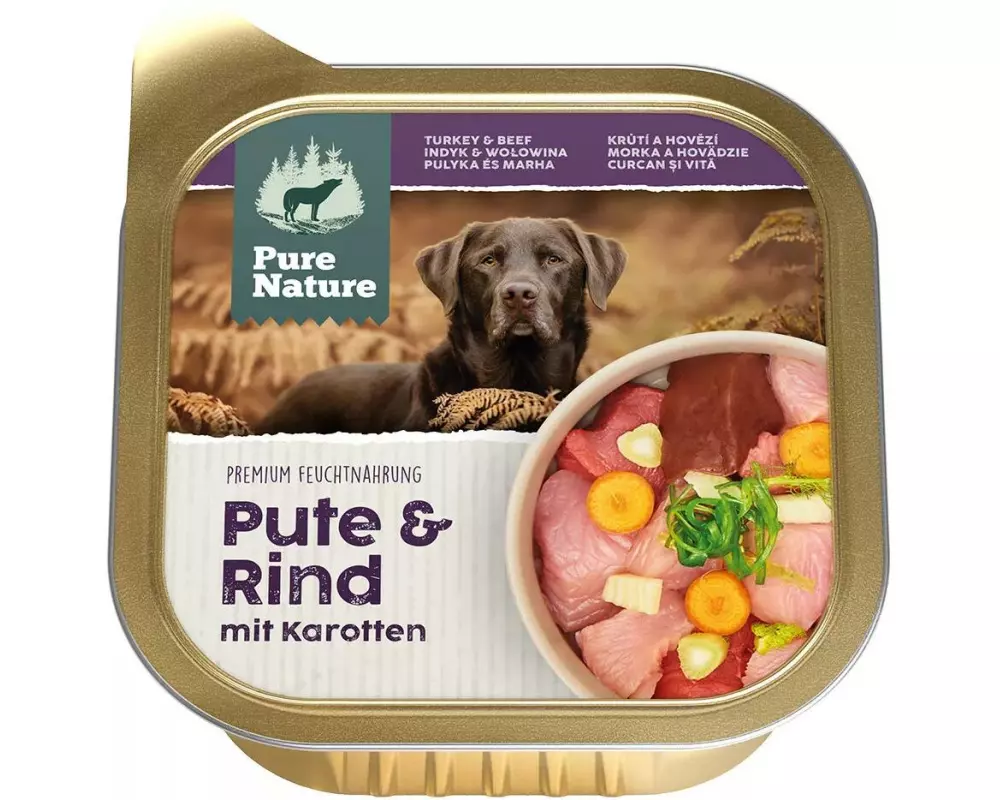 Pure Nature Nassfutter Pute&Rind, 150 g