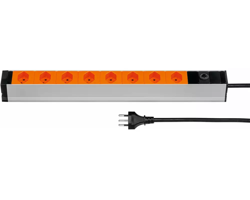 STEFFEN 19" Steckdosenleiste 8xT13, Orange