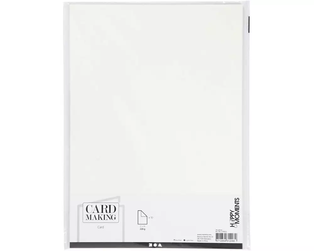 Creativ Company Fotokarton A4, 10 Blatt, Creme