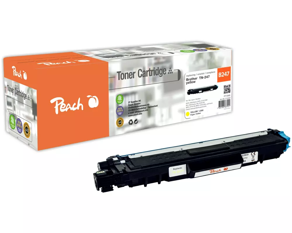 Peach Toner Brother TN-247Y Gelb