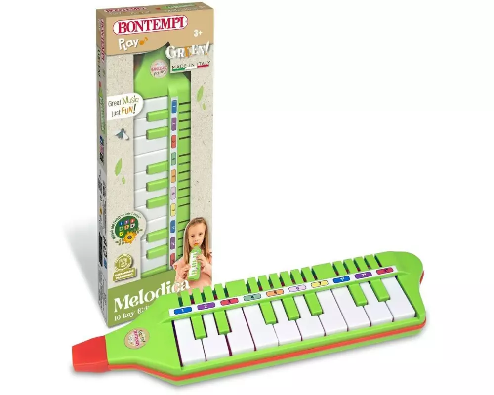 Bontempi Musikinstrument Blasharmonika 31 cm, 10 Tasten