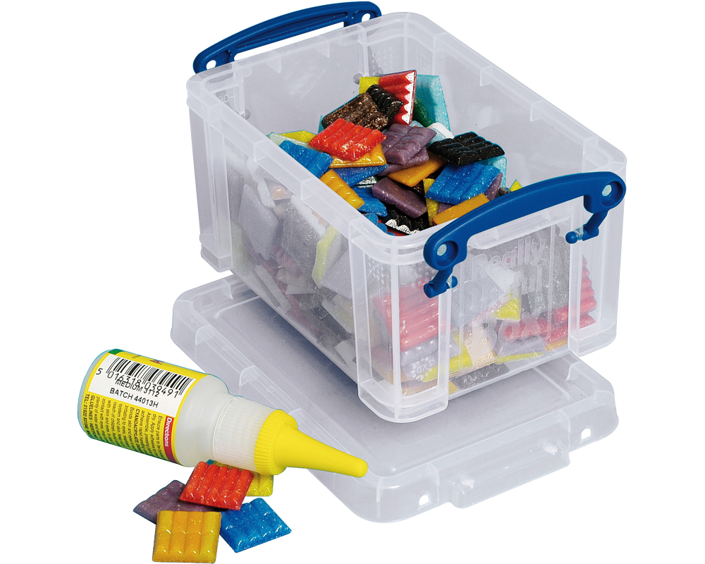 Really Useful Box Aufbewahrungsbox Transparent, 0.7 l