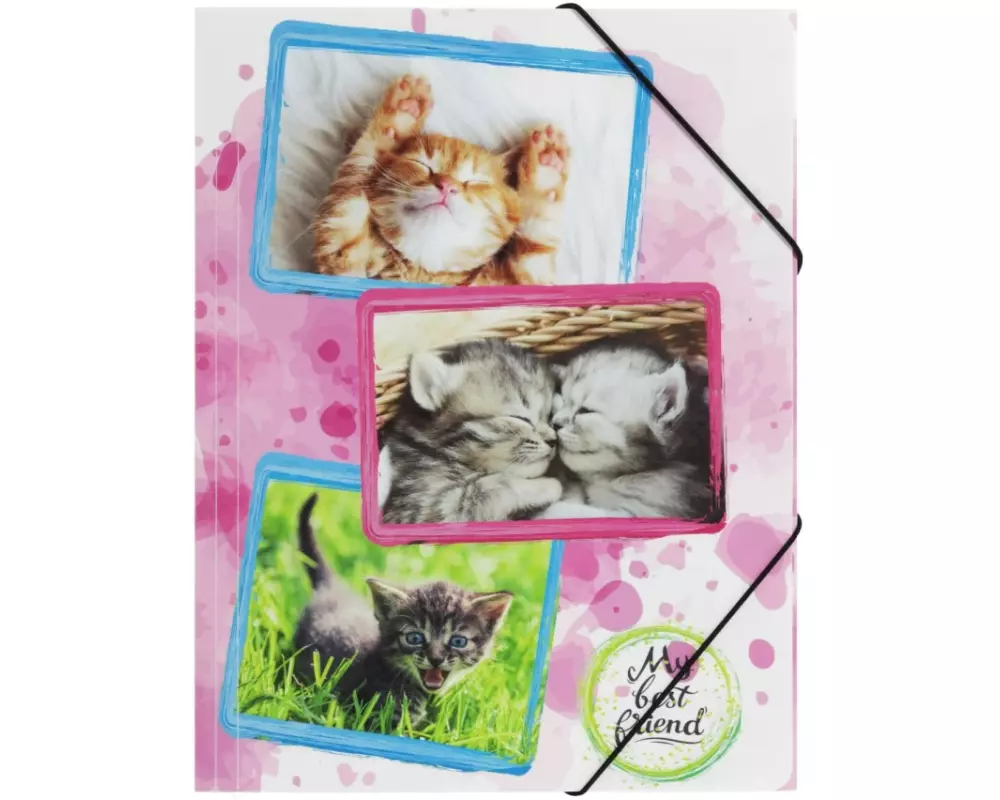 Pagna Gummibandmappe A4 Katzen
