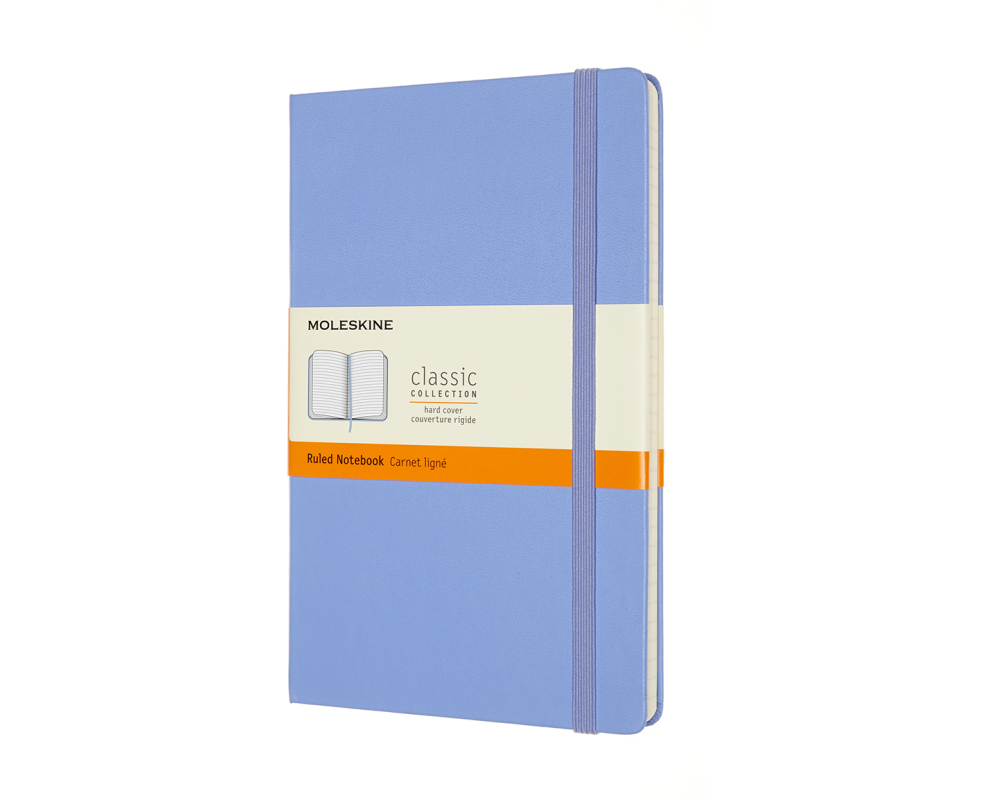 MOLESKINE Notizbuch HC L/A5 850819 liniert,hortensienblau,208 S.