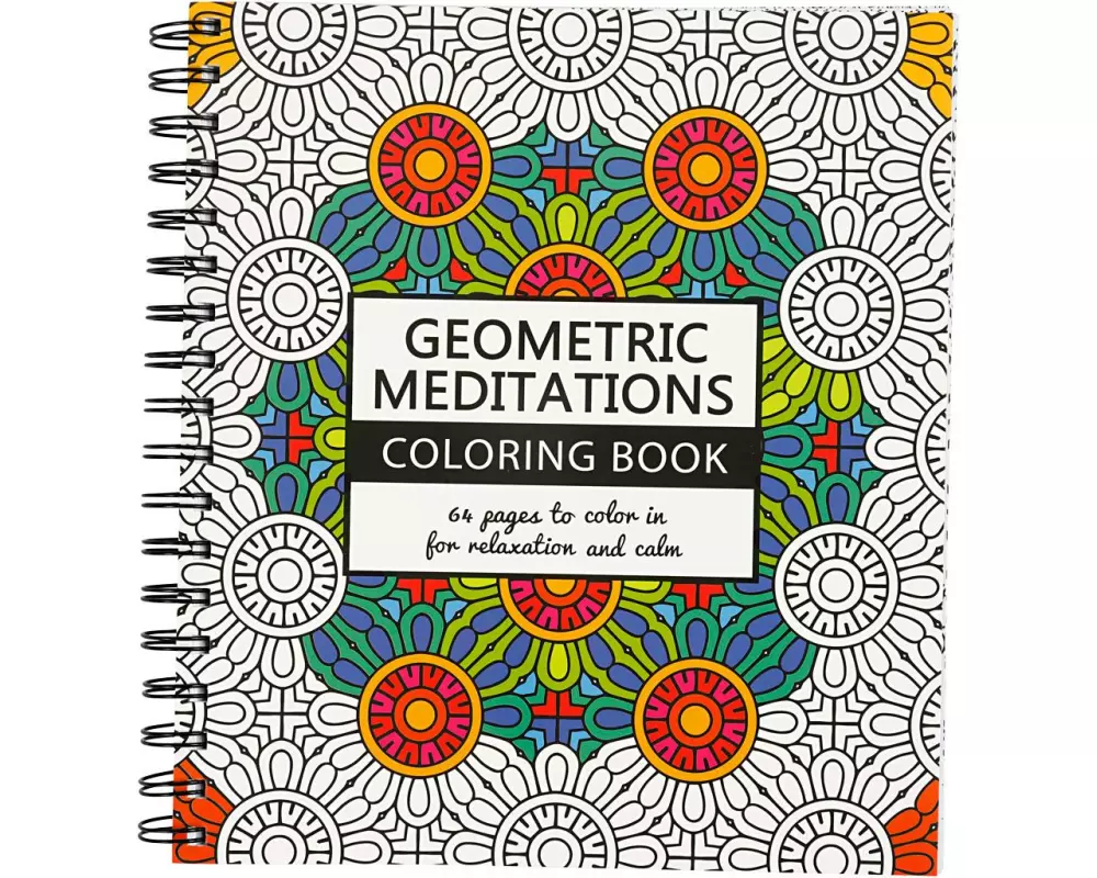 Creativ Company Malbuch Geometrische Meditation 19.5 x 23 cm, 64 Seiten