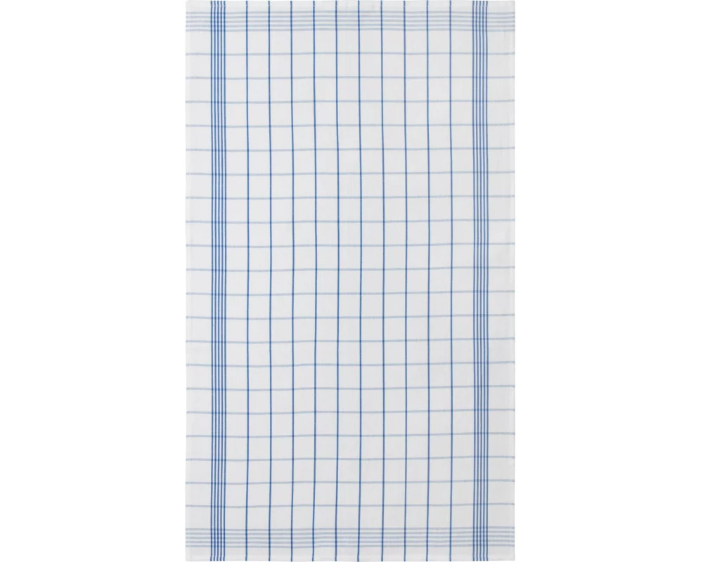 Home Fashion Geschirrtuch Küchentuch Halbleinen blau Blau/Weiss