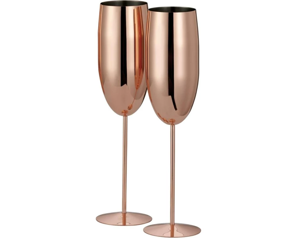 Oak & Steel Sektglas 285 ml, 2 Stück, Rosegold