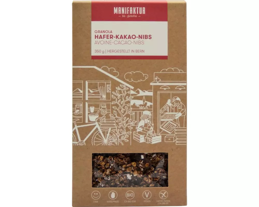 Manifaktur Cerealien Granola Hafer-Kakao-Nibs 350 g