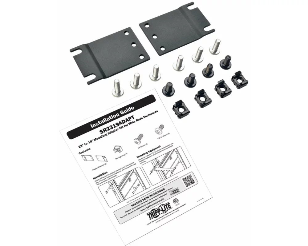 EATON TRIPPLITE Adapter Kit, for Mounting 19in. Rack Equipment, in 23in. Racks