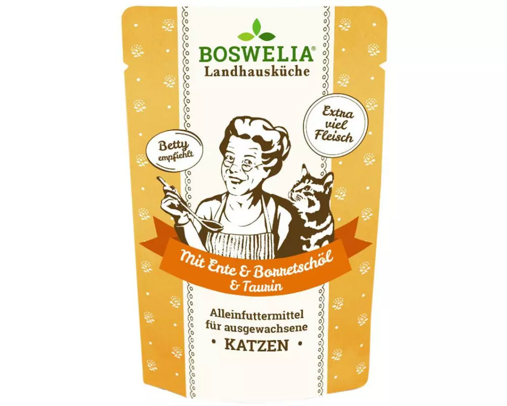 Betty's Landhausküche Nassfutter Ente mit Borretschöl, 100 g