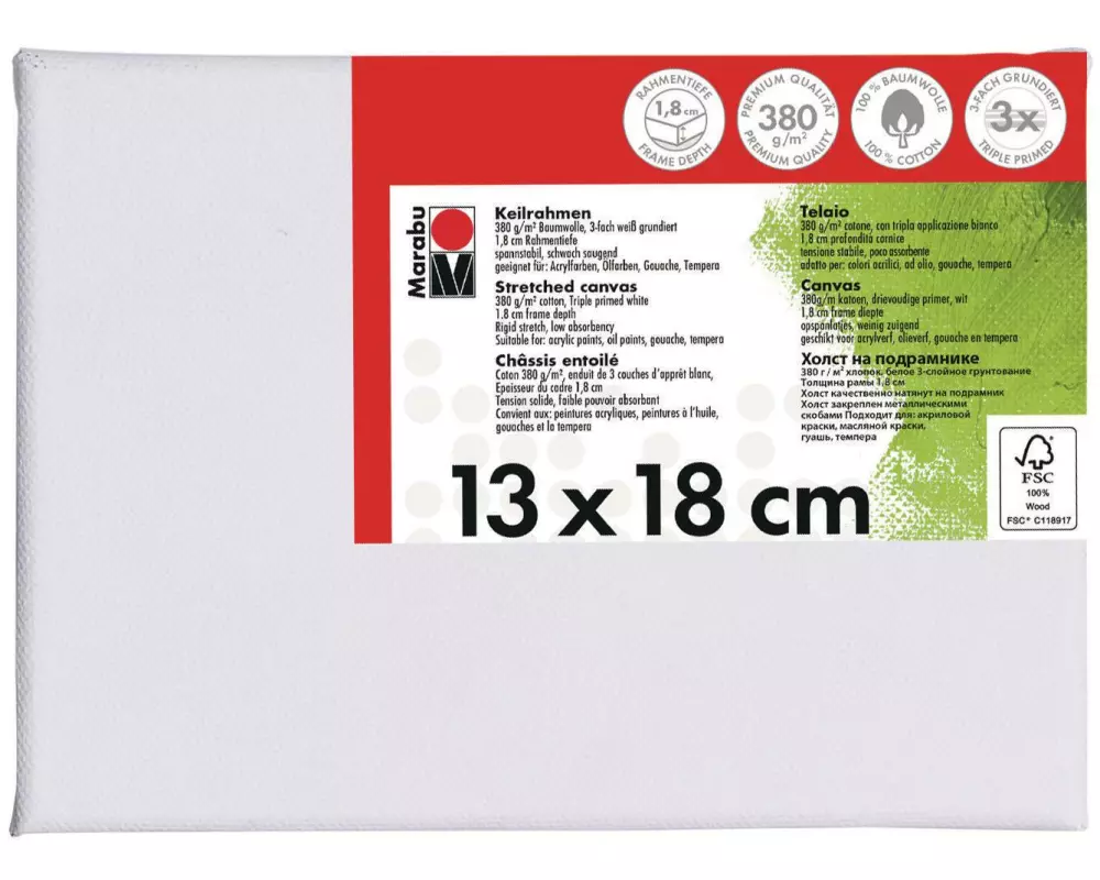 Marabu Keilrahmen 13 x 18 x 1.8 cm