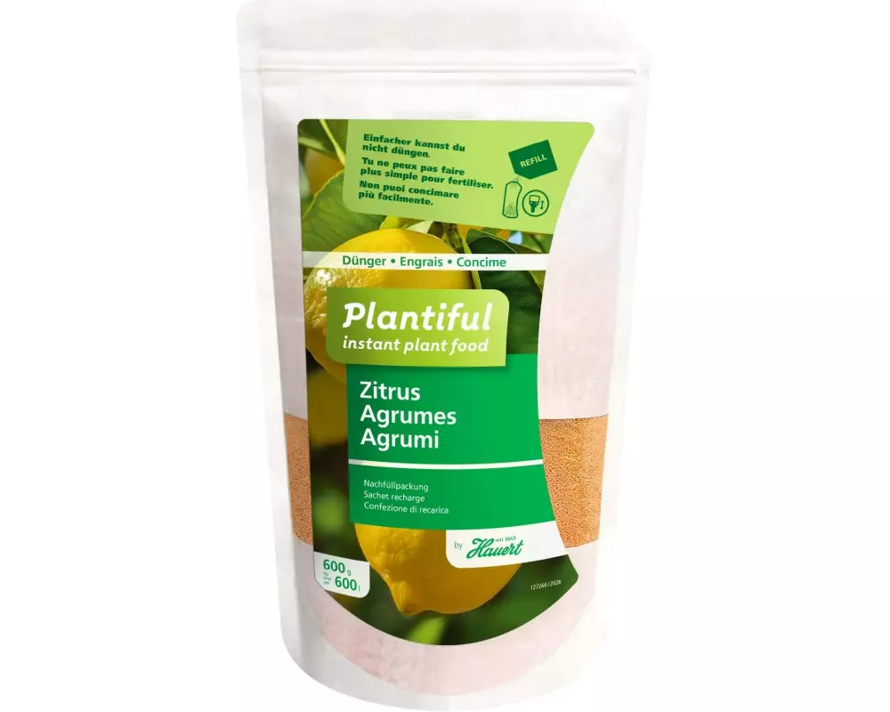 Hauert Dünger Plantiful Zitruspflanzen Refill 600 g