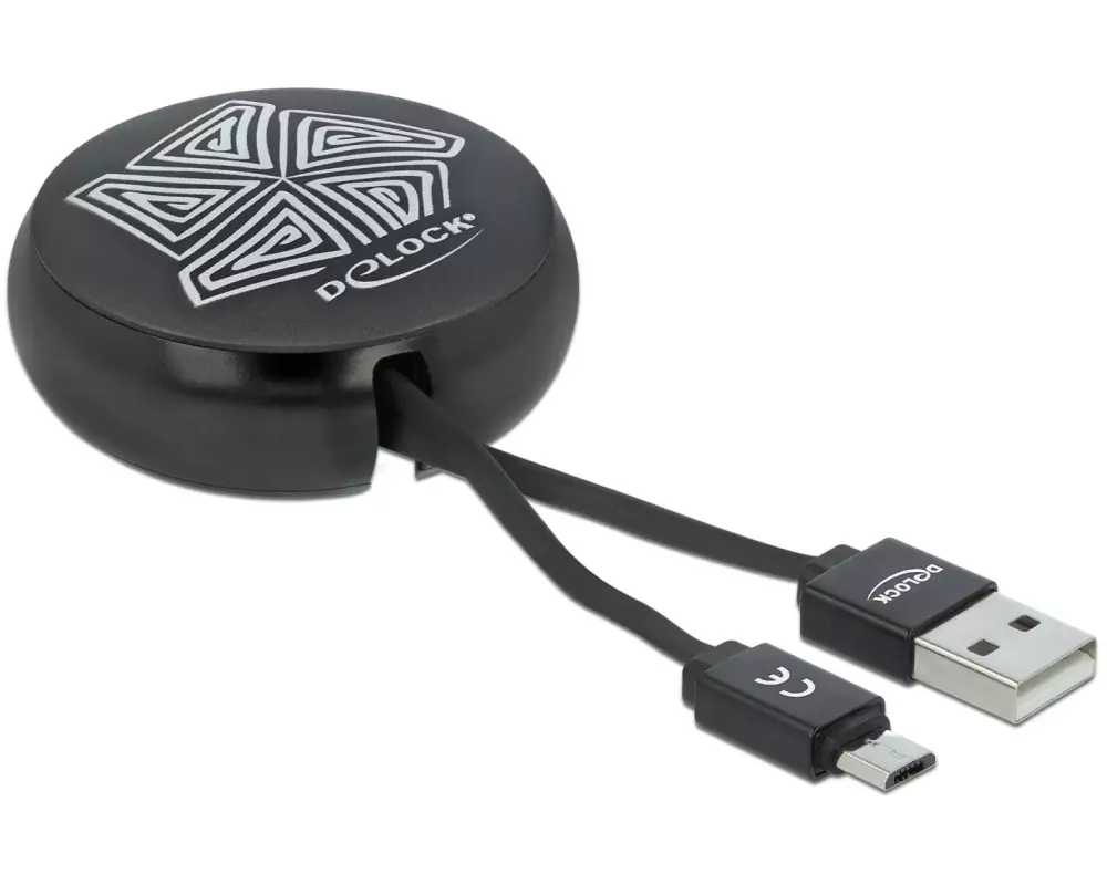Delock USB 2.0-Kabel USB A - Micro-USB B 0.92 m