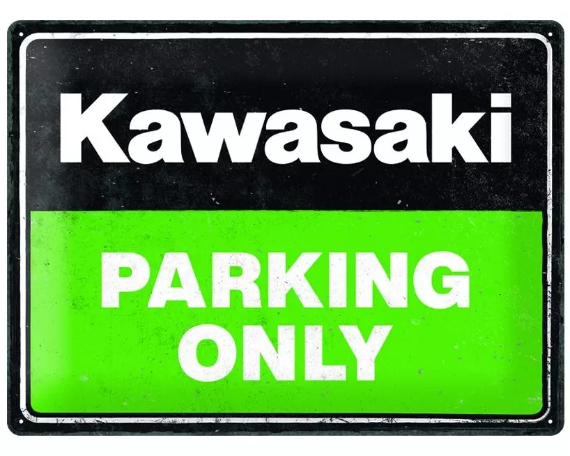 Nostalgic Art Schild Kawasaki 40 cm x 30 cm, Metall