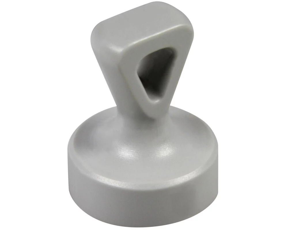 Berec Haftmagnet mit Öse, Ø 17 mm 2 Stück, Grau