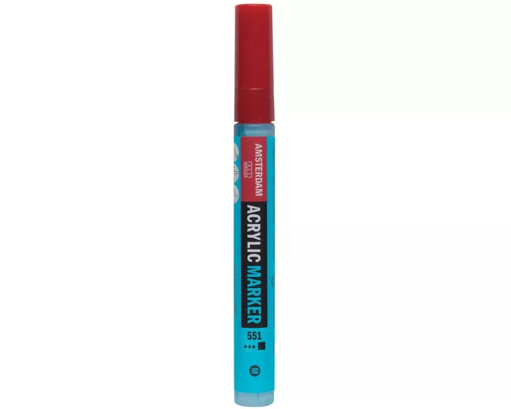 Amsterdam Acrylmarker M 551 Himmelblau Deckend