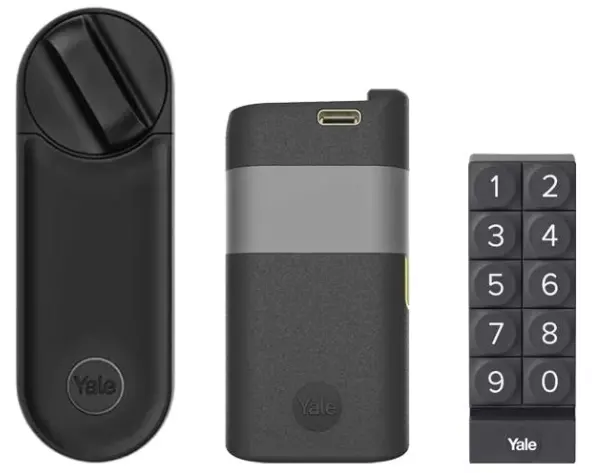 Yale Linus L2 Smart Lock Schwarz Kit Keypad + Battery-Pack