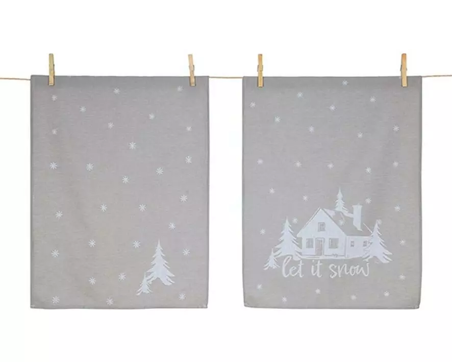 pad Geschirrtuch Let it Snow Beige
