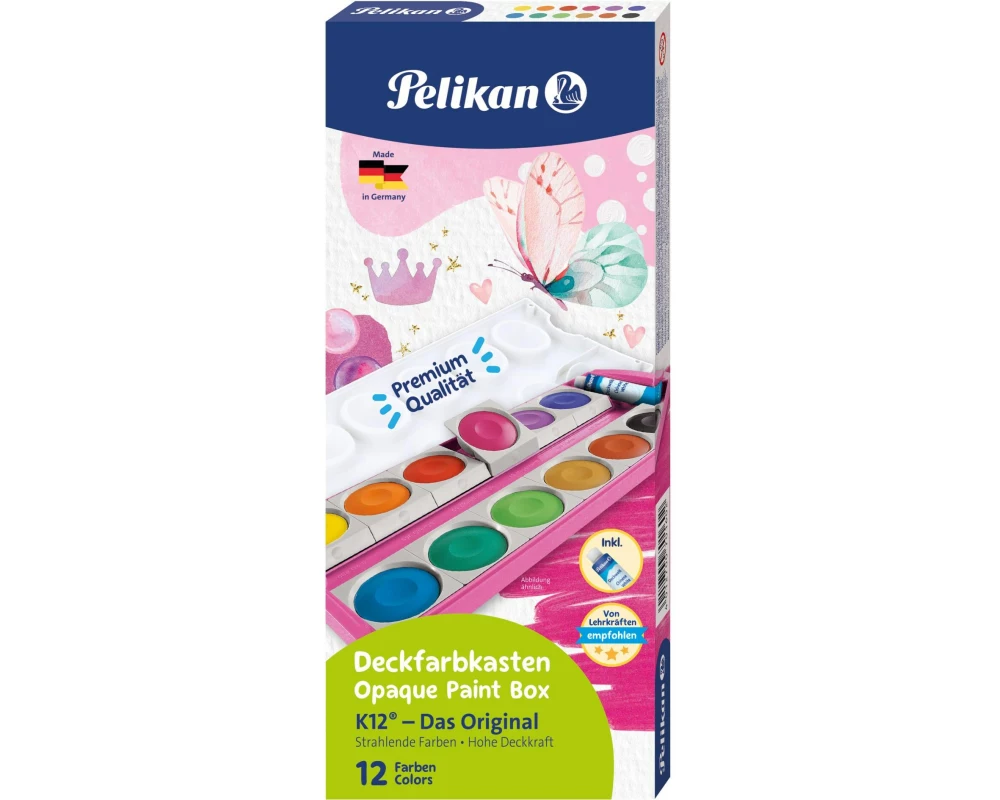 Pelikan Wasserfarbe im Deckfarbkasten Mehrfarbig