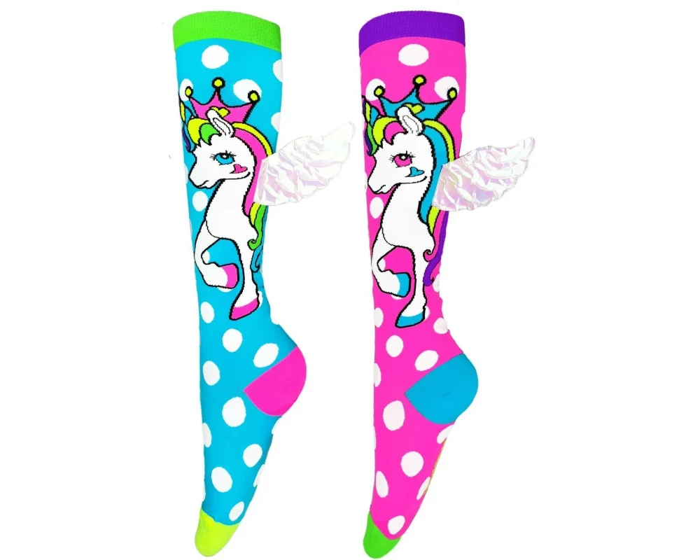 Waldmeier Socken MADMIA Flying Unicorn Mehrfarbig