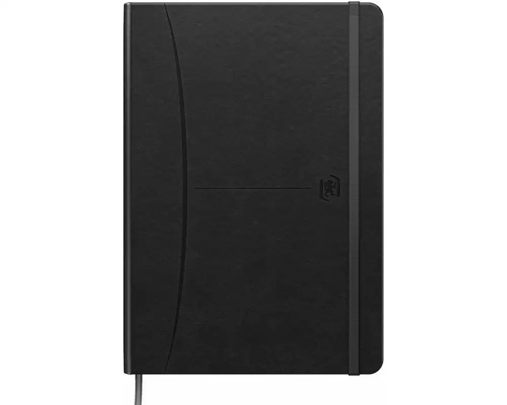 Oxford Notizbuch A5, liniert, Schwarz