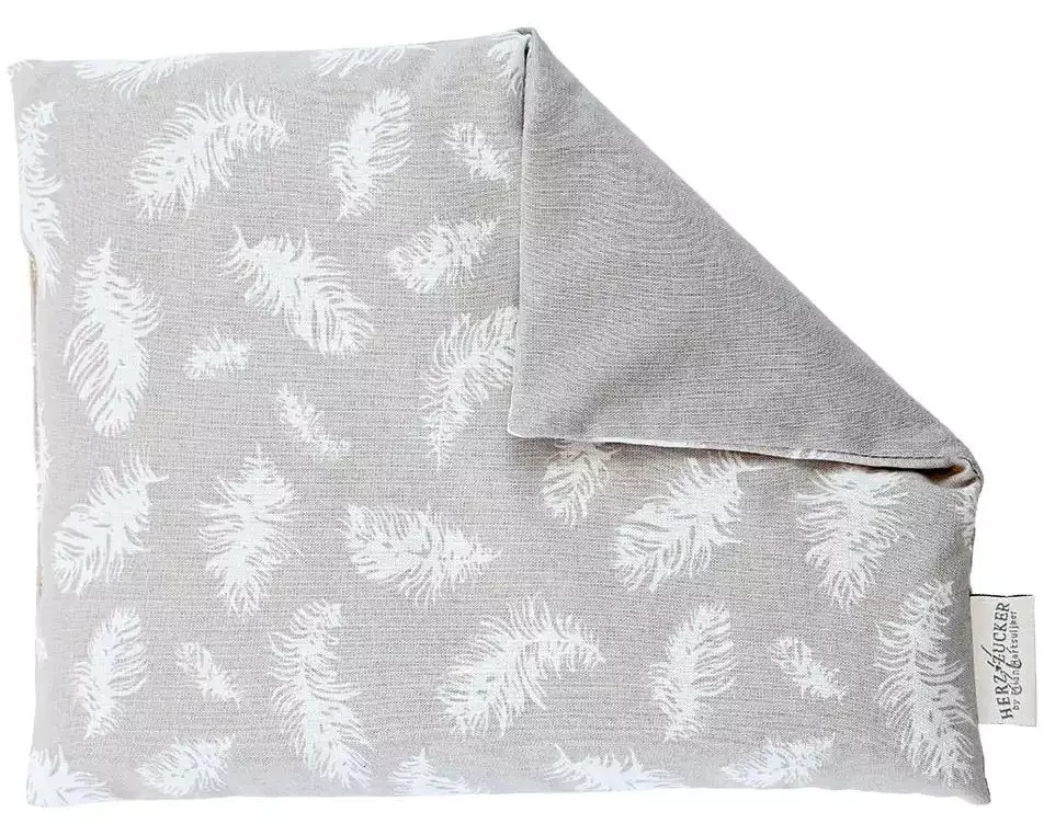 Herzzucker Rapskernkissen Federn Raps, Federn, beige, 26 x 21 cm