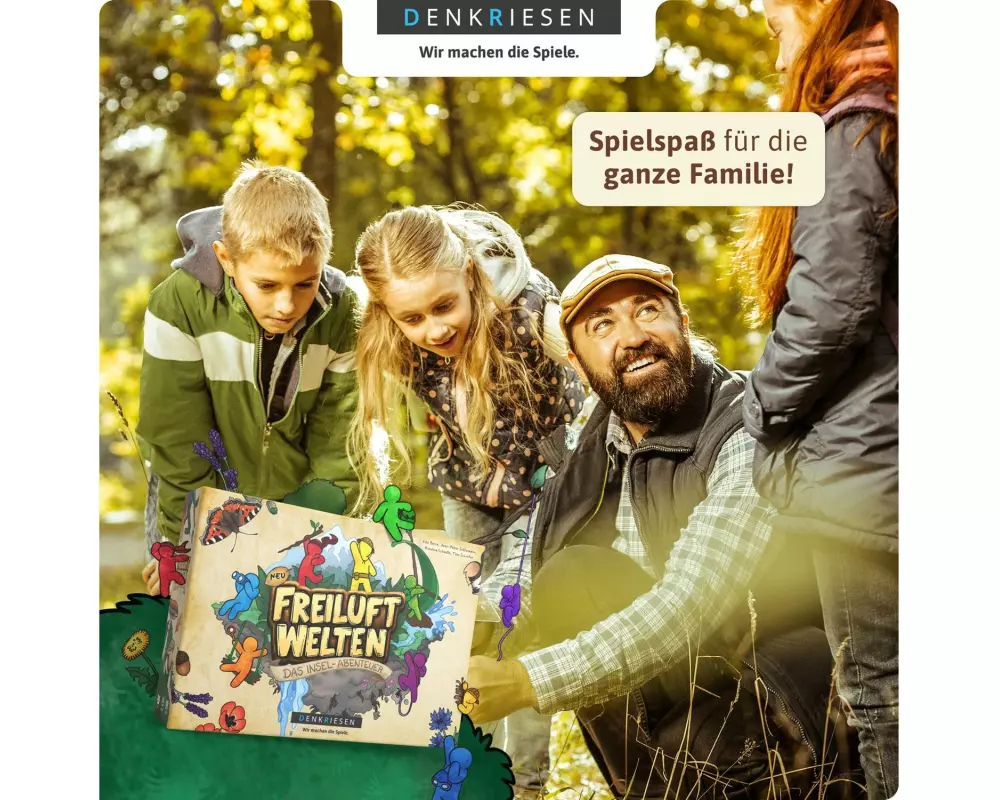 Denkriesen Familienspiel Freiluftwelten – Das Insel-Abenteuer -DE-