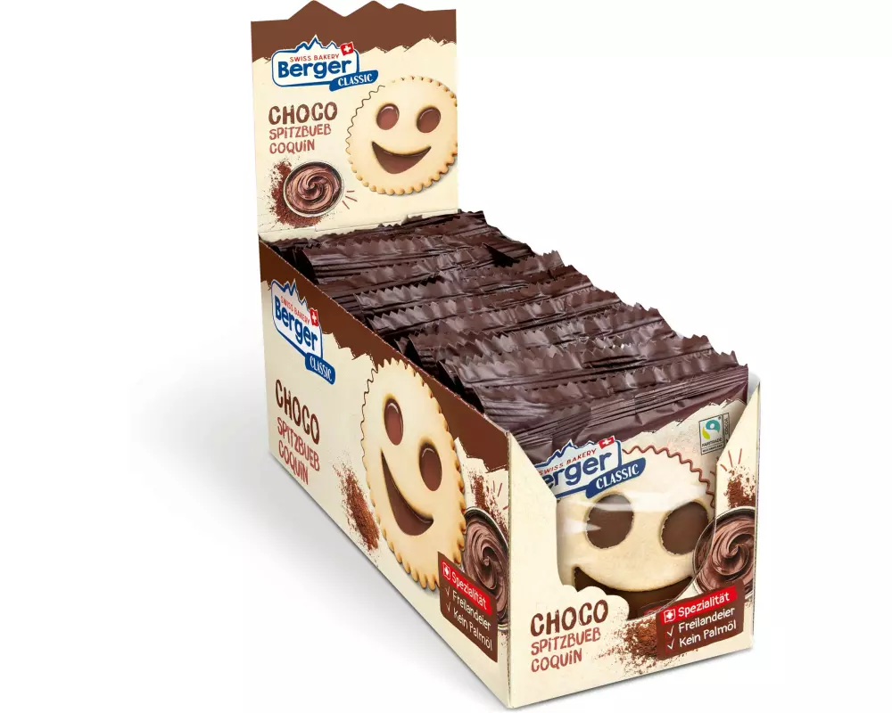 Berger Gebäck Choco Spitzbueb 15 x 74 g