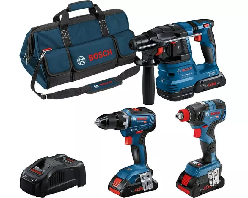 Bosch Professional Akku-Werkzeugset 18 V Combo Kit