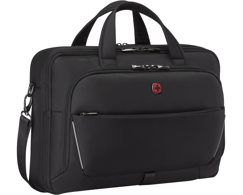 WENGER Laptop Briefcase 16 - 17inch 653498 Meteor Brief Black