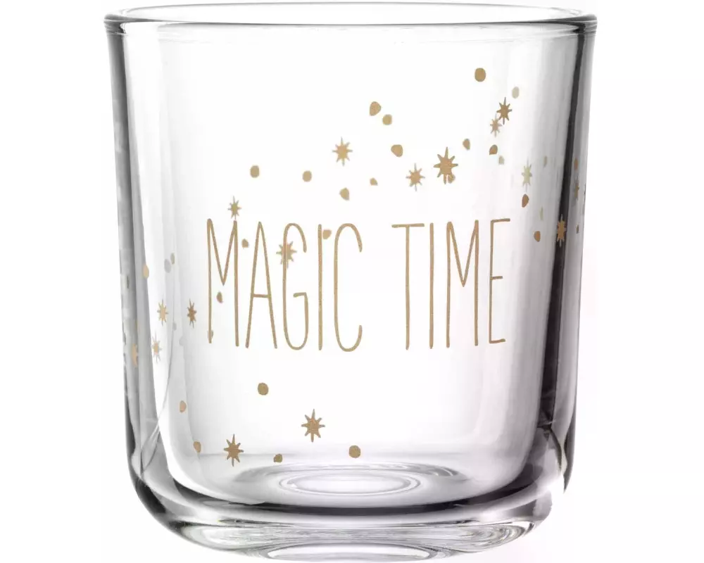 Leonardo Tischlicht Magic Time Transparent, Glas