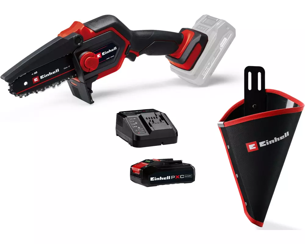 Einhell Akku-Gartensäge GE-PS 18/15 Li 1 x 2.5Ah, Holster Kit