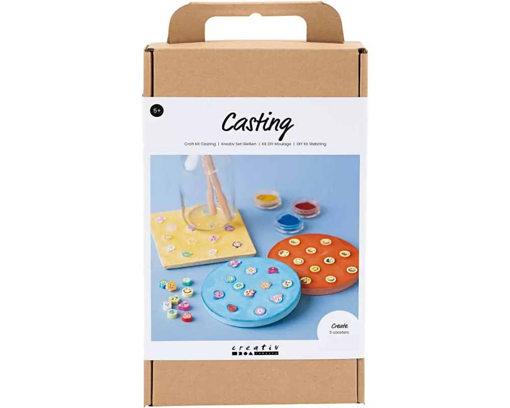 Creativ Company Bastelset Untersetzer Giessen Mehrfarbig