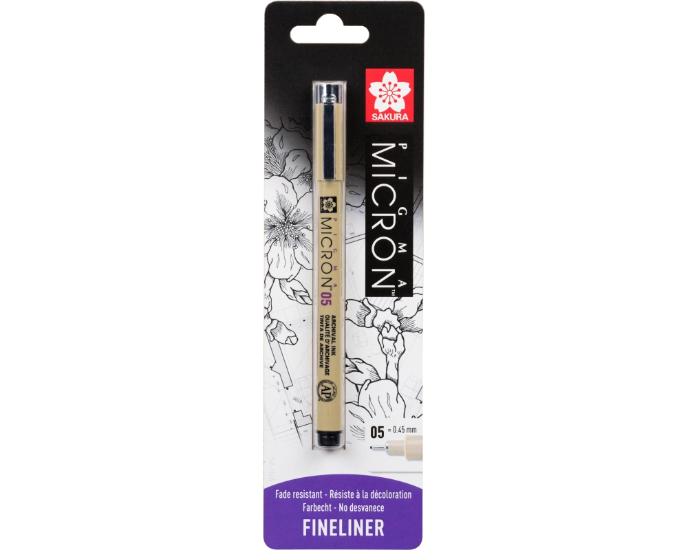 SAKURA Fineliner Pigma Micron 0.45mm BLXSDK1B schwarz