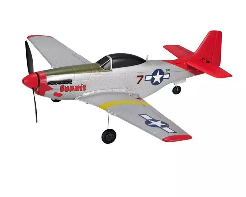 TOP-RC Warbird Mini P51D 450 mm, Rot, RTF