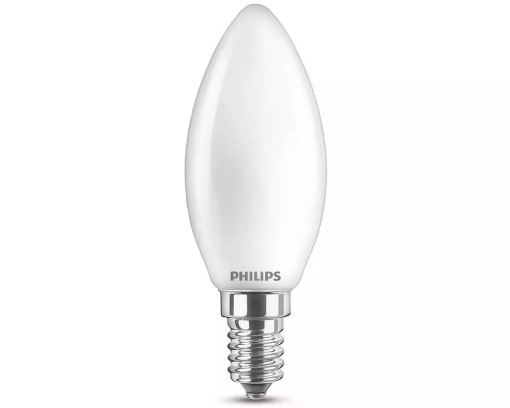Philips Lampe LED classic 60W E14 CW B35 FR ND Neutralweiss (NW)