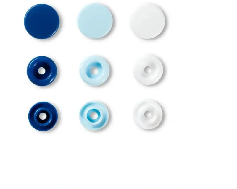 Prym Druckknöpfe Color Snaps Grün/Braun, 12.4 mm, 30 Stück