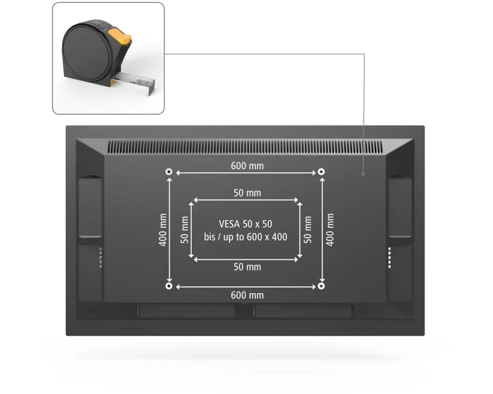 Hama Technics AG TV-Wandhalterung 75" Schwarz