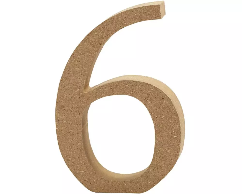 Creativ Company Holzzahl 6 1 Stück