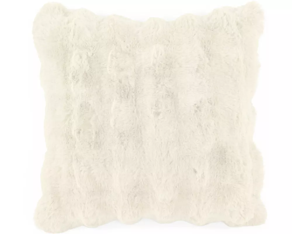 Tiseco Kissen Bubble Rabbit Stripe 45 x 45 cm, Elfenbein