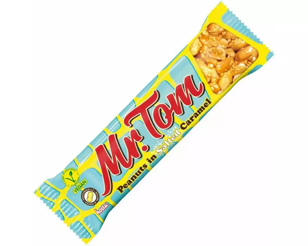 Hosta Italia Riegel Mr. Tom Erdnussriegel Salted Caramel 40 g