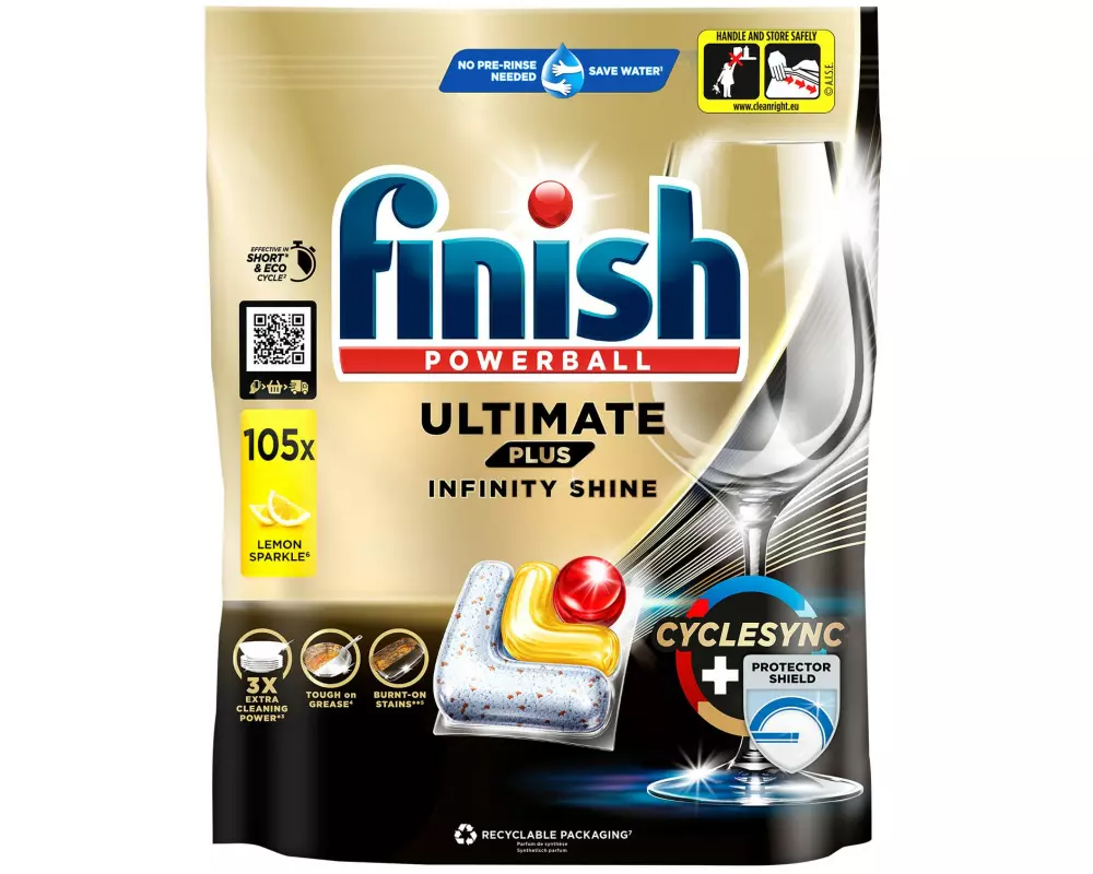Finish Maschinenspülmittel Ultimate Plus Infinity Shine 105 Stück