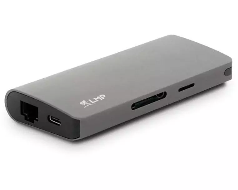 LMP Dockingstation USB-C Travel Dock Space Grau