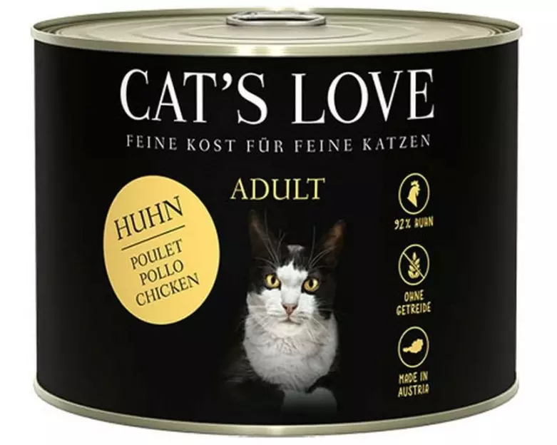 Cat's Love Nassfutter Adult Huhn Pur, 200 g