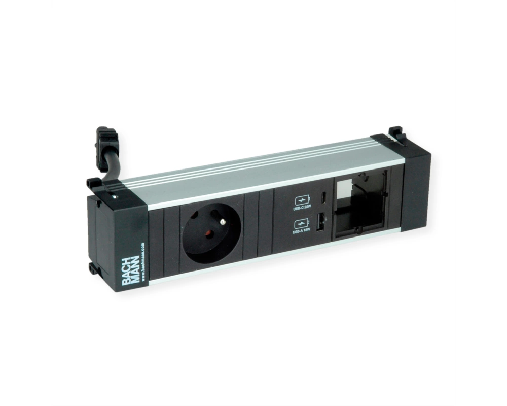 BACHMANN POWER FRAME S 1xUTE 1xCM 1xUSB A/C 22W 0,2m GST18