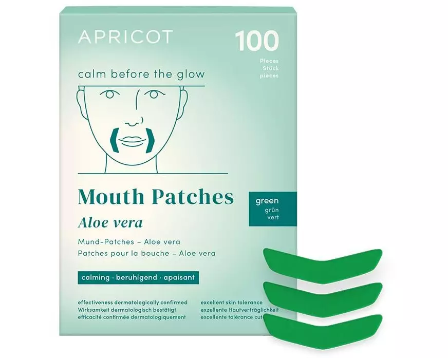Apricot Mund Patches mit Aloe vera 100 Stück