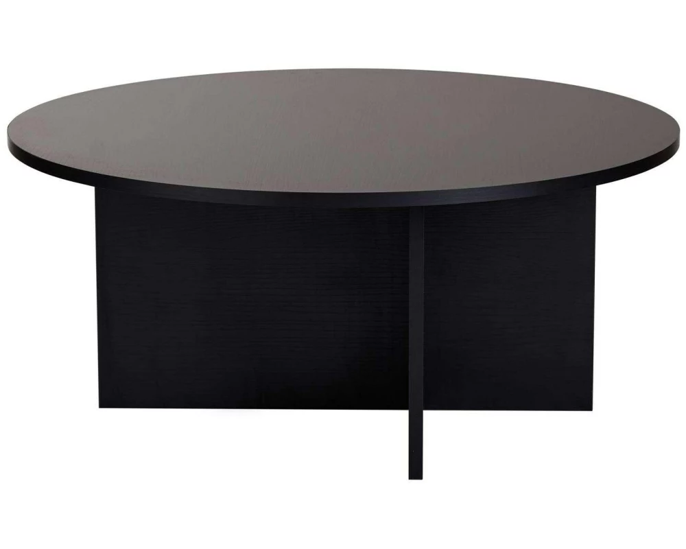 Woody Fashion Couchtisch Soleil Wood Black 90 x 40 cm, Schwarz