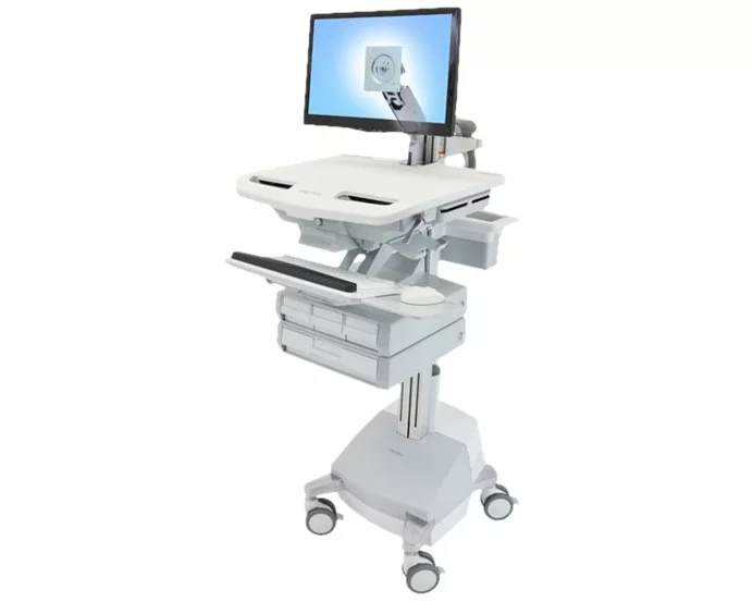 ERGOTRON cart with LCD-Arm, StyleView, SLA powered 4 drawer, 24 inch, adjustable 68,6cm