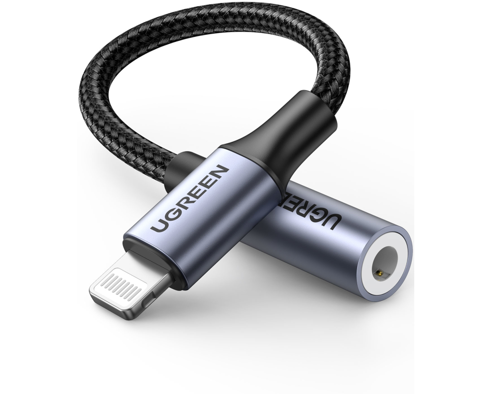 UGREEN Lightning to 3.5mm headphone 30756 jack adapter 10cm, Grey